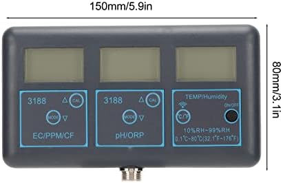 PH TDS metar, 7 u 1 monitor kvalitete vode s više parametara za piće