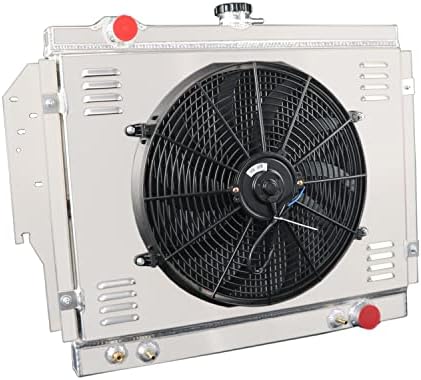 CoolingSnow 3-redni radijator za 19791993 Dodge D150 D250 D350 W150 W250/Ramcharger 52L Sve aluminijske setove releja termostata, ventilatora