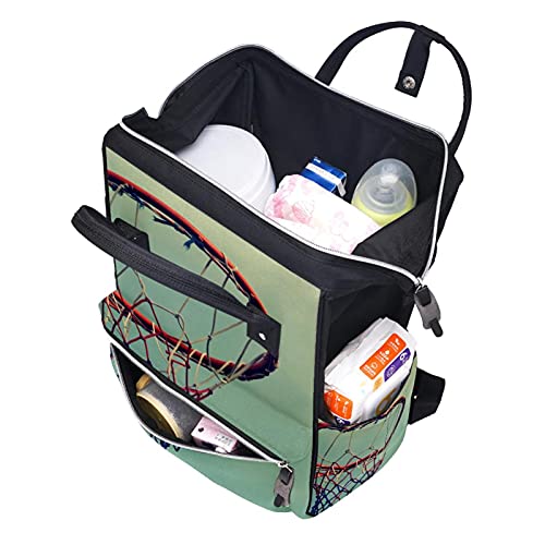 Košarkaške pelene torbe torbe mame ruksak Veliki kapacitet za pelene torbe za njegu za njegu bebe
