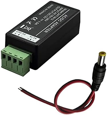InstallErcctv Ulaz AC 24V do DC 12V 1,5A pretvarač napajanja i 1PC 2.1x5.5 mm DC napajanje muški plug Pagtail, Univerzalni moćni transformator
