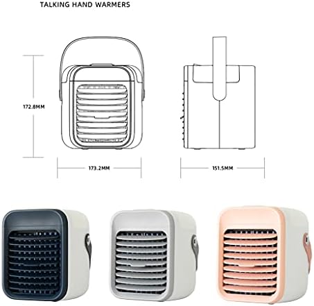 W-Love USB Air Cooler Fan, 2000mAh Osobni klima uređaj navijač za hladnjak zraka za kućni časnik, najnoviji