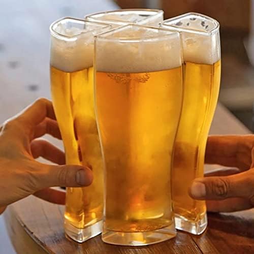 WSSBK naočale za pivske šalice šalica odvojena 4 dijela Velikog kapaciteta debela šalica za pivo za čašu za klupsku zabavu za kuću