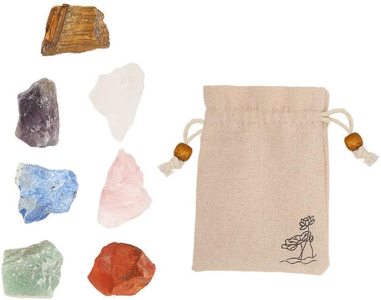 ACCAC Raw Stones 7 Color Chakra kamenje postavljeno za meditaciju