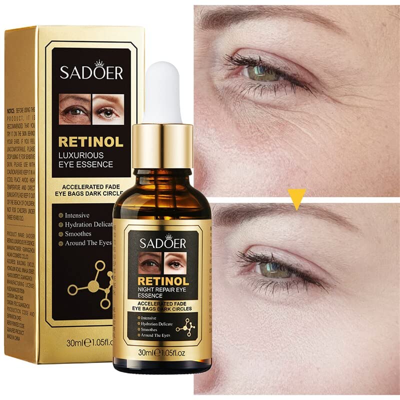 30 ml retinol serum nabora seruma Uklonite tamne krugove sitne linije serumske vrećice za oči očiju svjetlosna kože lice lice30 视黄醇