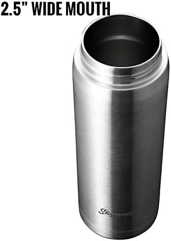 Skywell 24oz boca od nehrđajućeg čelika s 3 na 1 poklopcu, bez ivisnih u usta, bez ikakvih usta, vakuumska tikvica s vodom sa slamom
