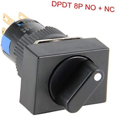 X-DREE AC 250V 5A DPDT 8P NO + NC 1/0/2 3 Položaj ROCKUNK ROTARANI sklopka za odabir glave (AC 220V 5A DPDT 8P NO + NC 1/0/2 Selector