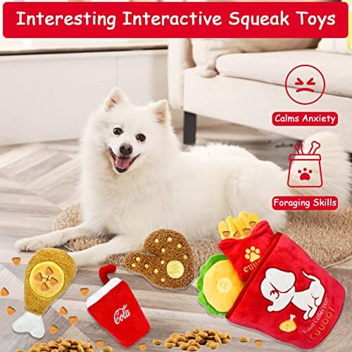 Cuuoot Snufleffle Toys za pse, igračke za pasa, interaktivne igračke za pse, obogaćivanje poslastica za pse za male, srednje i velike