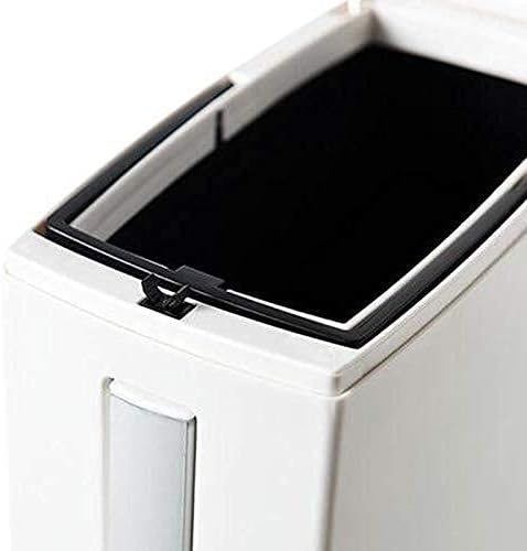 Wxxgy kreativna kanta za smeće za kupaonicu, pritisnite da otvorite poklopac, smeće za smeće kante/White-2/41.5x20x11cm