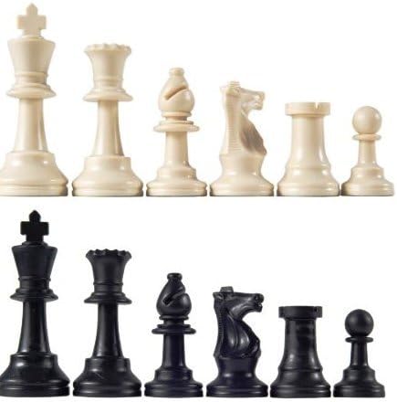 Šahovske figure turnira Staunton, trostruka težina: 3,75 kralja i 2 dodatne kraljice