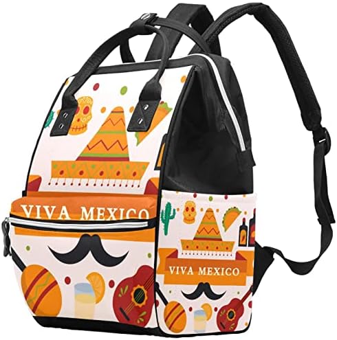 Guerotkr putovanja ruksak, vrećice pelena, vreća s ruksakom pelena, Viva Mexico Day