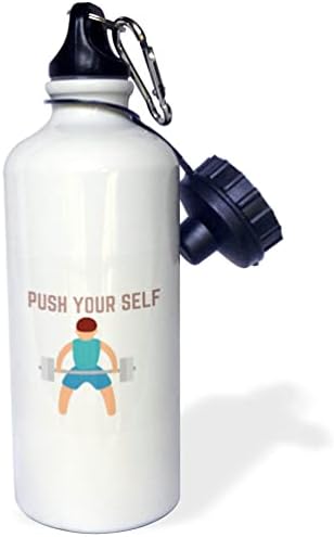 3Drose citate za vježbanje gurnite sebe - boce s vodom