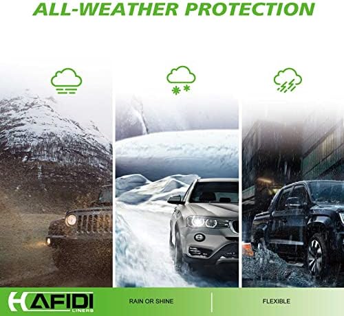 Hafidi podne prostirke Prilagođeni za 2023-2021 Kia K5 i 2023-2020 Hyundai Sonata All Weather Zaštita TPE teškim automobilskim podnim