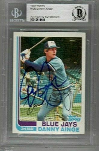 Danny Ainge Toronto Blue Jays Dodgers potpisan iz 1982. Topps Card BAS BASBED 125 - Kartice s baseball pločama