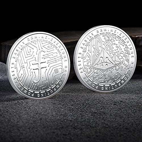 Nacionalni prigodni novčić srebrni kolekcionarski dekorativni novčić s brojevima slučajeva