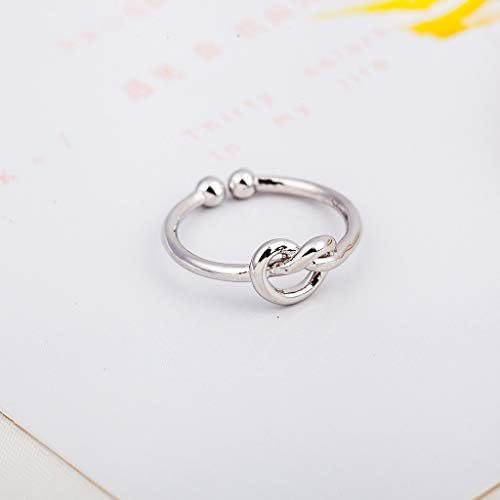 2023 novi otvoreni jednostavni prsten s ženskim čvorom podesivim za prstenje mali prsten
