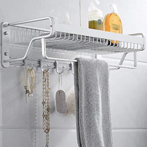 -Solf, stalak za ručnike za ručnike Spremnik za skladištenje ručnika Aluminij Glatki zaobljeni kutni zidni ručnik za kupaonicu za kupaonicu