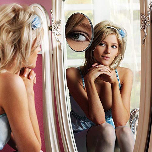 10-struko povećalo okruglo ogledalo za šminkanje stakleno kozmetičko prijenosno ogledalo s 2 lako postavljene usisne čaše za ljepotu