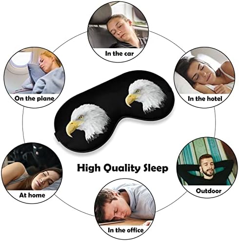 Američki ćelavi orao maska ​​za spavanje izdržljive prekrivače maske za očnjake s prilagodljivim remenom za muškarce žene