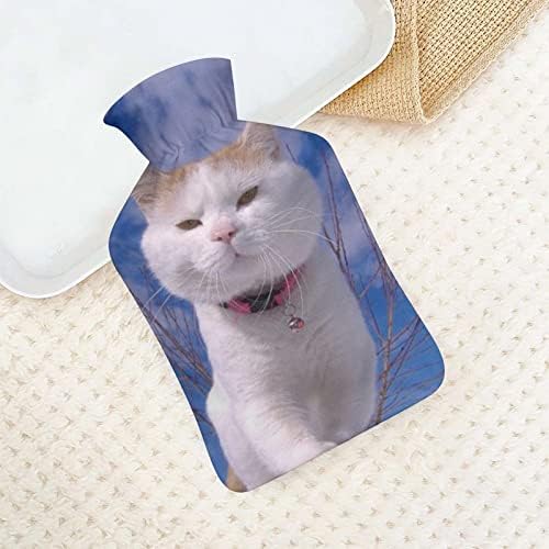 Bijelo nebo slatka mačka boca s toplom vodom 1000 ml slatka mekana vreća za ubrizgavanje vode ručno toplije za tople ručne noge pokloni