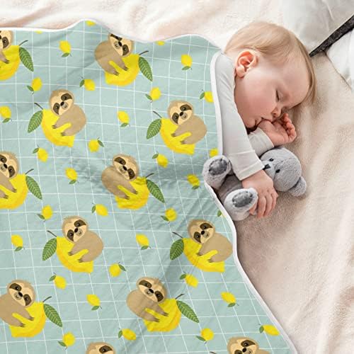 CATAKU Slatka limunska slova dječja pokrivač za dječake djevojčice pamuk deka pokrivač bacanje mekanog toplo primanja za bebe za kolica