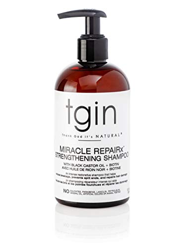 Ojačavajući šampon za oštećenu kosu s crnim ricinusovim uljem i biotinom-revitalizirajuće-zaštitno-revitalizirajuće-13 oz