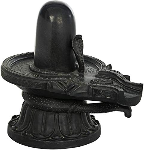 CraftSlook Crni kamen Veliki Shiva Linga - skulptura od crnog kamena