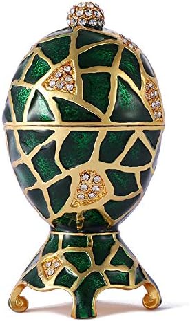 Qifu ručno oslikano faberge jaje, ukrasni nakit kutija za sitnice, jedinstveni poklon dekor kuće