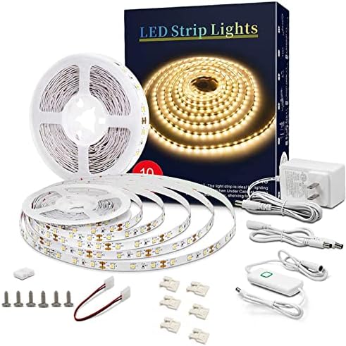 Nozaya LED Strip Svjetla za spavaću sobu - 32,8ft, prigušiva, ljepljive kopče, priključci, unutarnji dekor
