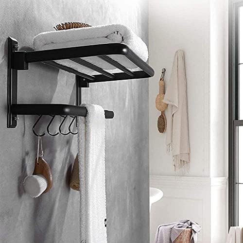Stalak za ručnike Crni nehrđajući čelik 304 kupaonica privjesak za kupaonicu zid 40cm 50cm 60cm 70cm 80cm-50cm
