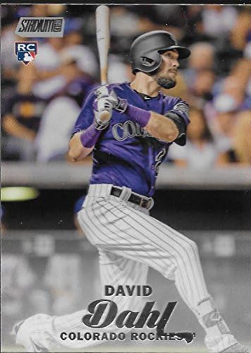 2017 Topps Stadium Club 293 David Dahl Colorado Rockies Rookie Baseball Card