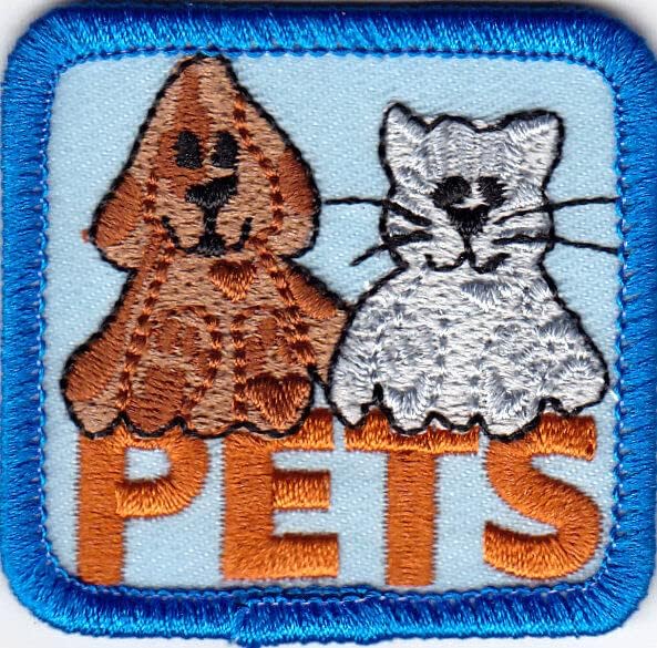 Kućni ljubimci željezo na patch životinje mačke psi štene ptice ribe hrčke