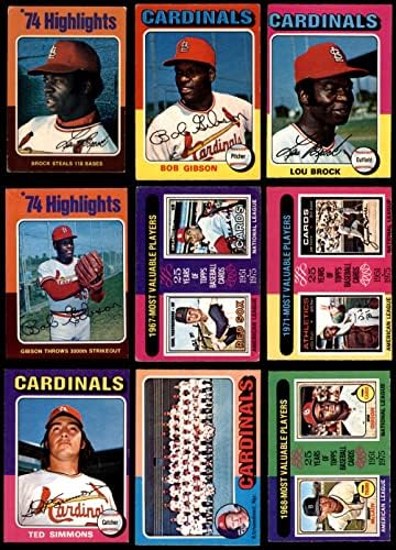 1975. O-Pee-Chee St. Louis Cardinals u blizini Team Set St. Louis Cardinals VG/EX+ Cardinals