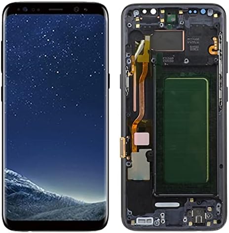 LCD zaslon mobilnog telefona YUFON pogodan za LCD Samsung S8 s okvirom SM-G950A G955F, zaslon osjetljiv na dodir i дигитайзером, potpuno