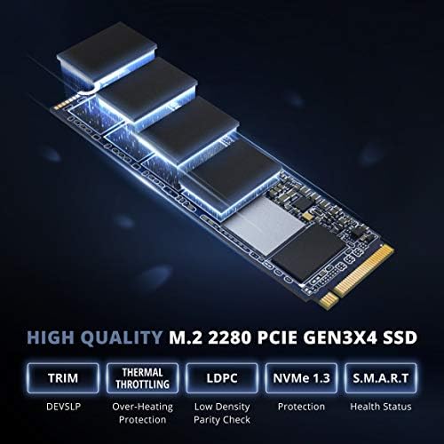 Pioneer 1TB NVME SSD PCIE M.2 2280 GEN 3x4 TLC Unutarnja velika brzina Pročitajte/napišite do 3400/3000MB/S Solid State Drive, 1600