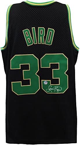 Larry Bird potpisao je Boston Celtics Black Alternativni Mitchell & Ness NBA Swingman Jersey - Autografirani NBA dresovi