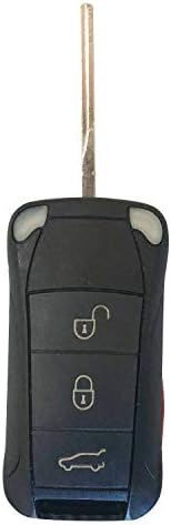 Zamjena za 2006. 2007 2008 2009 2010 2011 2011 2011 2011 Porsche Cayenne Car Flip Key FOB Udaljeni KR55WK45032, Autokeymax