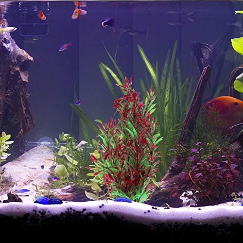 Gospodin pjena Velike akvarijske biljke, ukras akvarijskih biljaka ukras za sve ribe Umjetna plastika realističan ukras vodenih biljaka