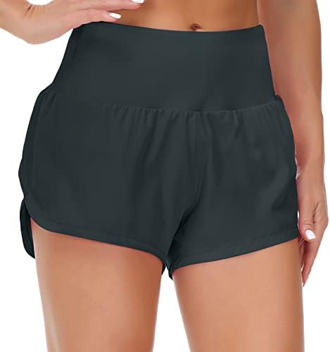 Originalne Ženske kratke hlače za trčanje visokog struka s podstavom, brzo suhe sportske kratke hlače za vježbanje s džepovima s patentnim