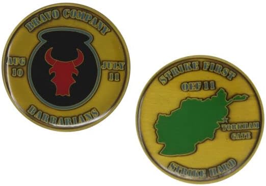 Kolekcionarski simboli Bravo Company Barbaris OEF 11 CH CN