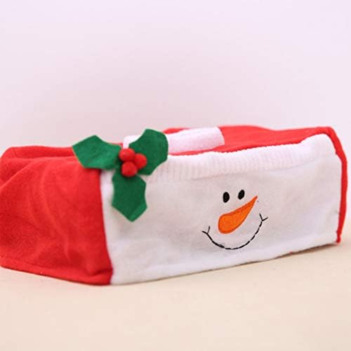 Wakauto Djed Mraz dekor 3pcs božićno tkivno kutija Xmas snjegovića tkiva za lice radna površina papirnati papir spremnik za kuhinju
