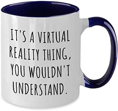 Šalica za virtualnu stvarnost poklon za proširenu stvarnost je stvar virtualne stvarnosti šalica za kavu 11 oz naglašene šalice