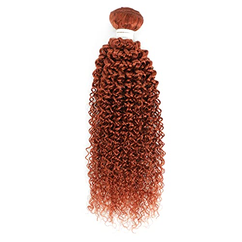Punđa ljudske kose u narančastoj boji 1 snop vlažne i pletene kose u boji za produženje ženske kose 26 inča boja 350 đumbir narančasta