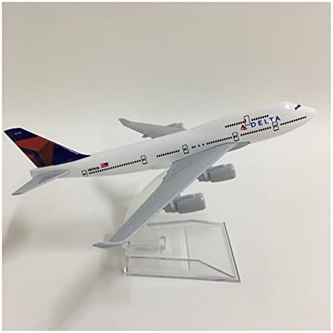 Apliqe Modeli zrakoplova 16 cm za zrakoplovstvo Boeing 747 1: 400 Zbirka modela zrakoplova Poklon kući za dnevnu sobu grafički zaslon