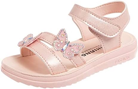 Dječje cipele Ljetne sandale leptira s dijamantnim modom djevojčica mekana dna princeza sandale ljetne plaže cipele