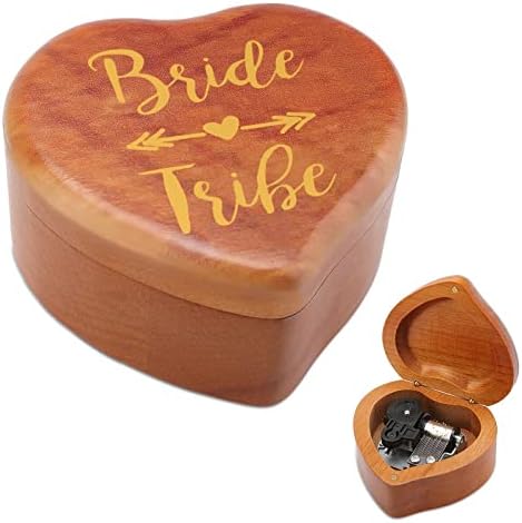 Bride Tribe Wood Music Box Antique ugravirani glazbeni okvir pokloni za rođendan Božićni dan zahvalnosti