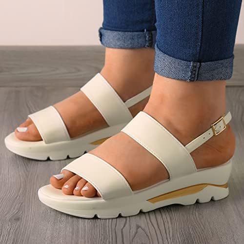 Modno proljeće ljetne žene sandale casual remen za kopče debeli potplati modni sandale za pete za žene veličine 8