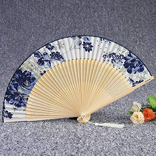Ručno preklopni obožavatelji, kineski stil obožavatelj japanskog stila Japanski stil obožavatelj Žensko ljeto bež svilena ventilator