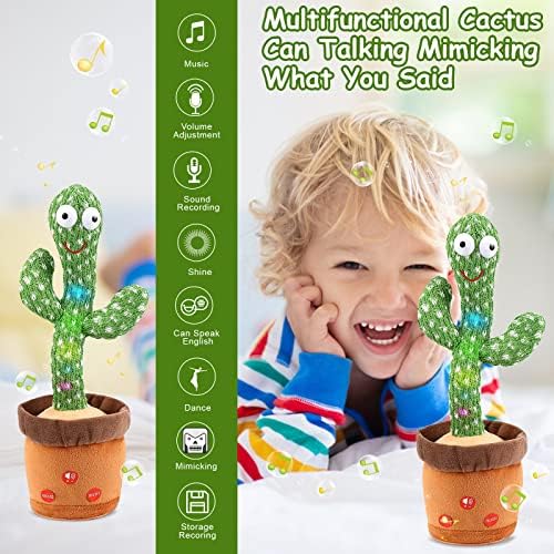 Milegi plesni kaktus govore kaktus dječje igračke od 6 do 12 mjeseci, baby kaktus ponavlja ono što vi kažete da igračke za imitaciju