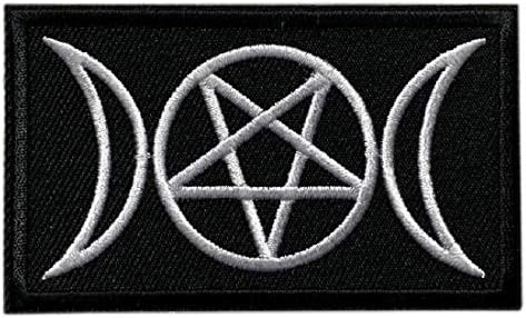 Paganski trostruka božica simbol zakrpa [kuka ”učvršćivač -3,0 x 1,75 inča- PZ1]