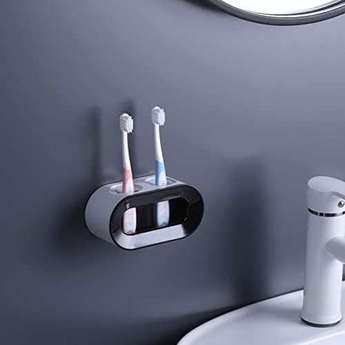 Baoblaze držač četkice za zube Punch Kupatilo za kupaonicu za putovanje hotelom Električna četkica za zube, crna